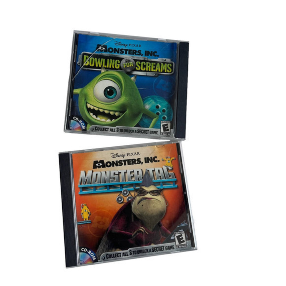 Monsters Inc PC Games Lot of 2. Bowling for Screams & Monster Tag‎ PC Games